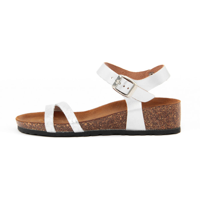 Sandalo flat Donna colore Argentato