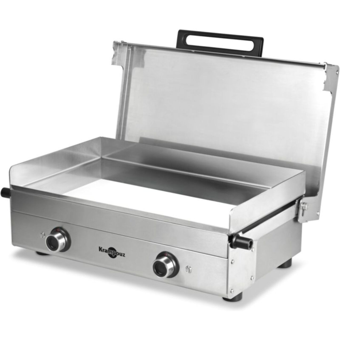 Plancha électrique KRAMPOUZ Club inox 2 brûleurs à poser, 65.5x39.5 cm