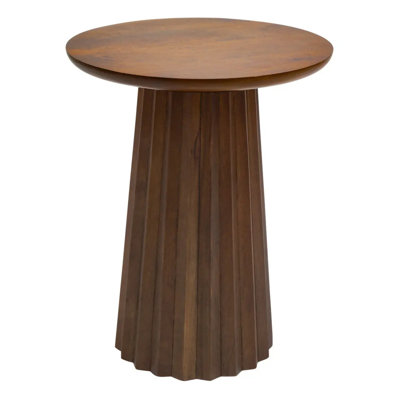 Table d'appoint Shelty ronde D.38cm marron