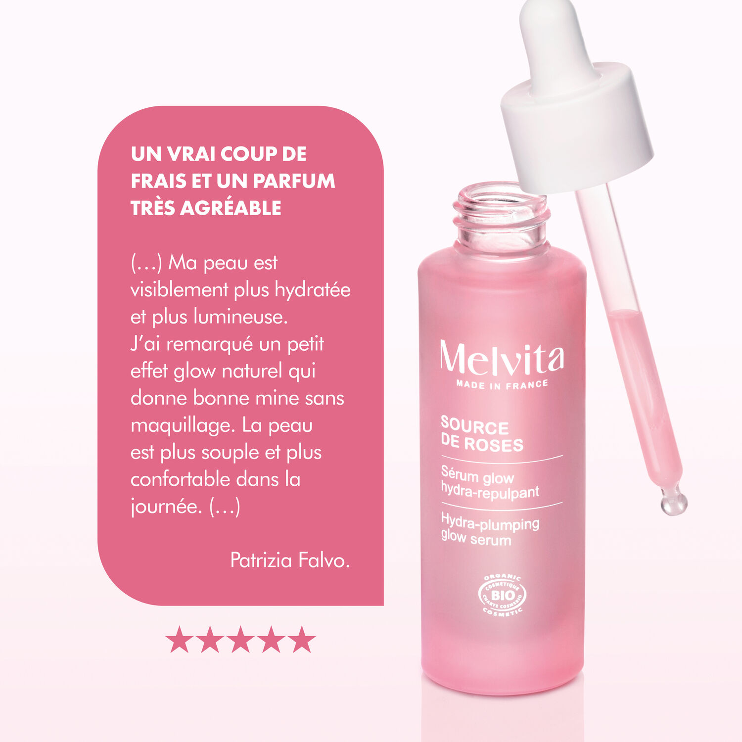 Source de Roses - Sérum Glow Hydra-Repulpant 3en1 30ml