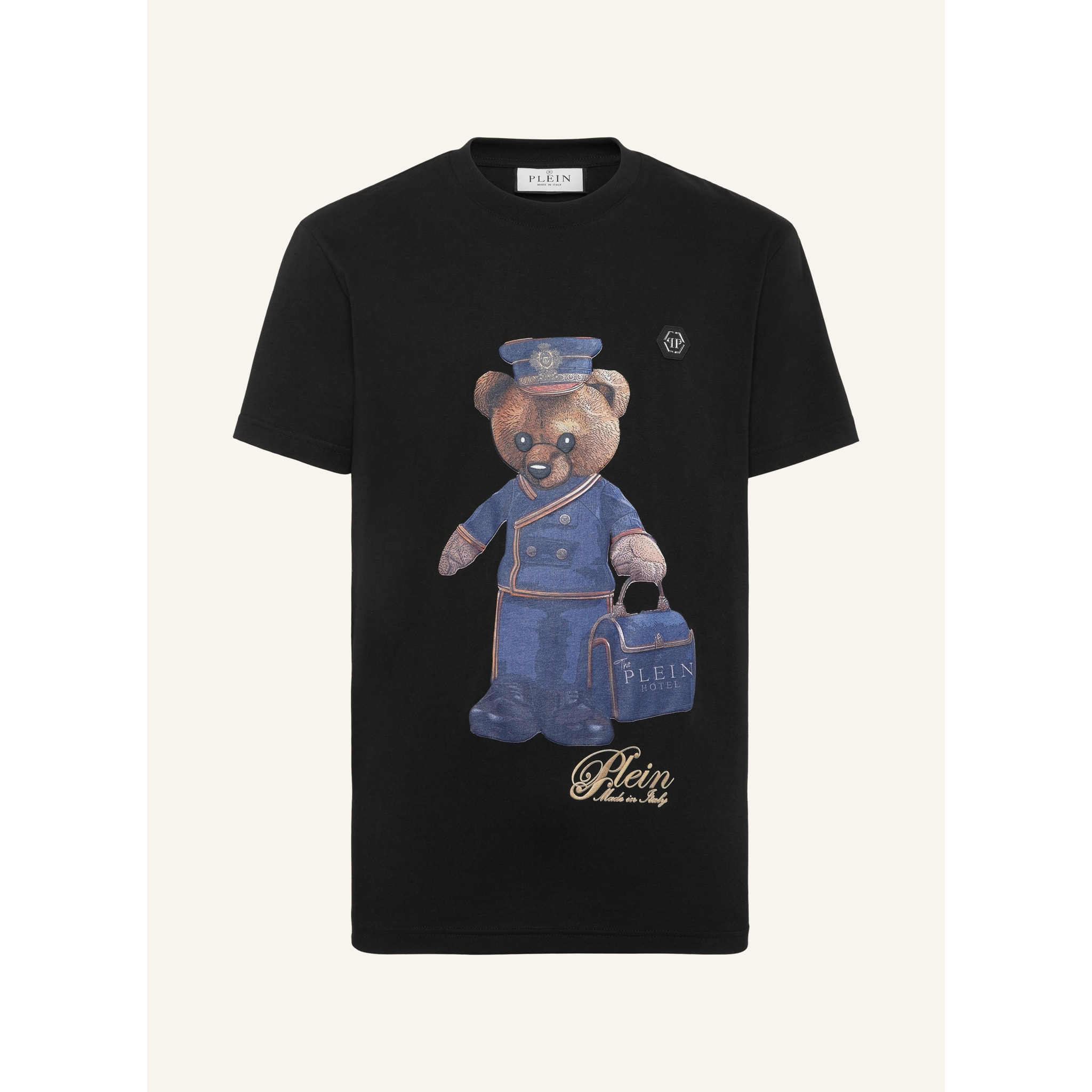 PHILIPP PLEIN Camiseta de cuello redondo y manga corta TEDDY