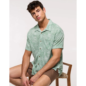 Camisa Manga Corta Verde - Mikka