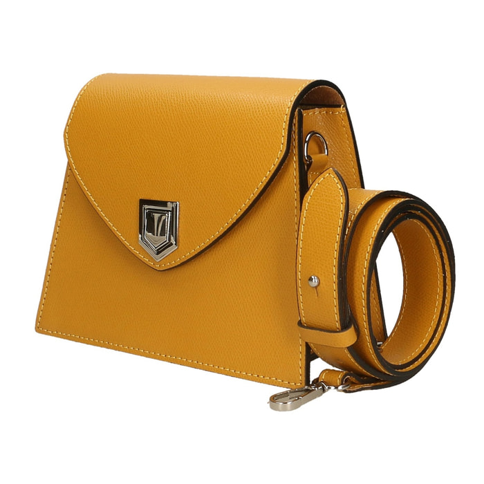 Borsa a spalla da donna - Modello Eolara - Vera pelle - 20.0 x 17.0 x 8.0 cm