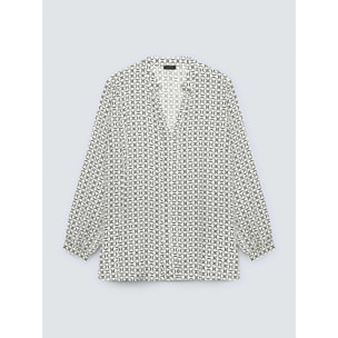 Fiorella Rubino - Blusa dalla stampa geometrica - Bianco