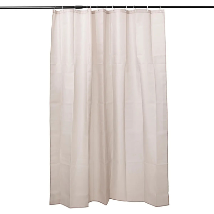Rideau de douche 180x200cm Beige naturel Colorama