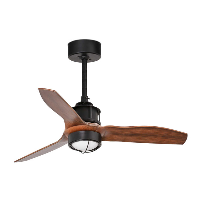 JUST FAN XS LED Ventilateur noir/bois 81cm