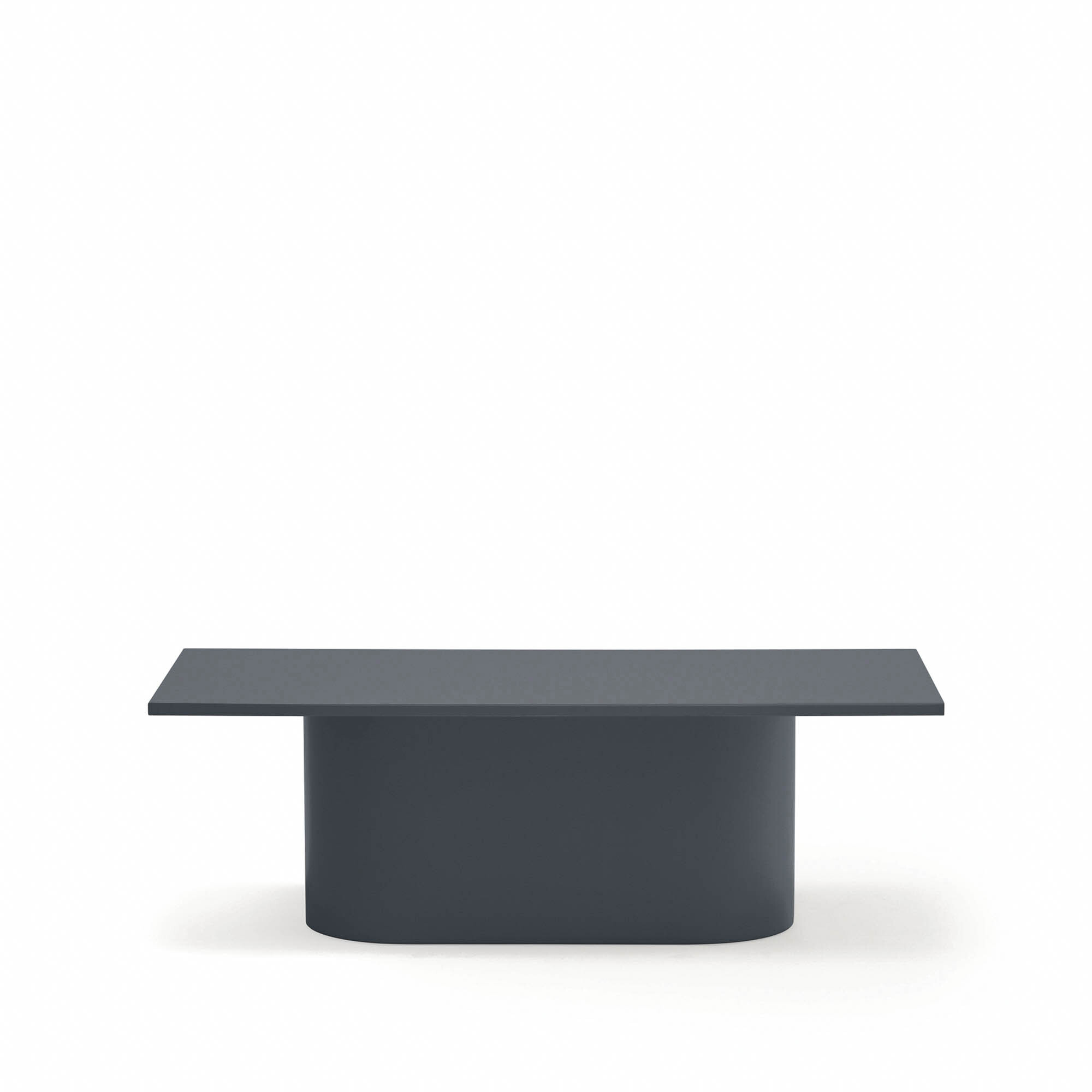 Mesa de centro rectangular Totem gris antracita