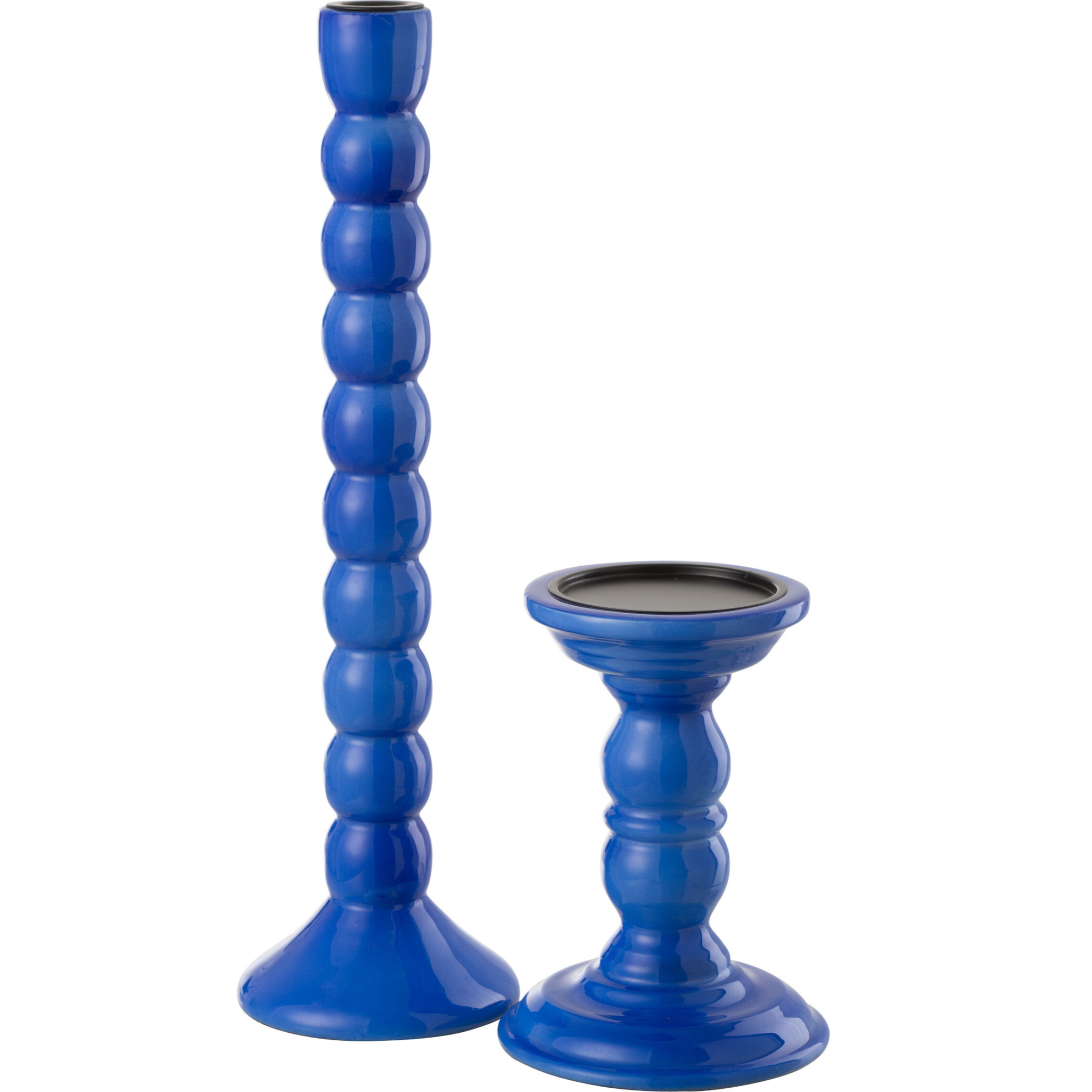 J-Line chandelier - bois de manguier - bleu