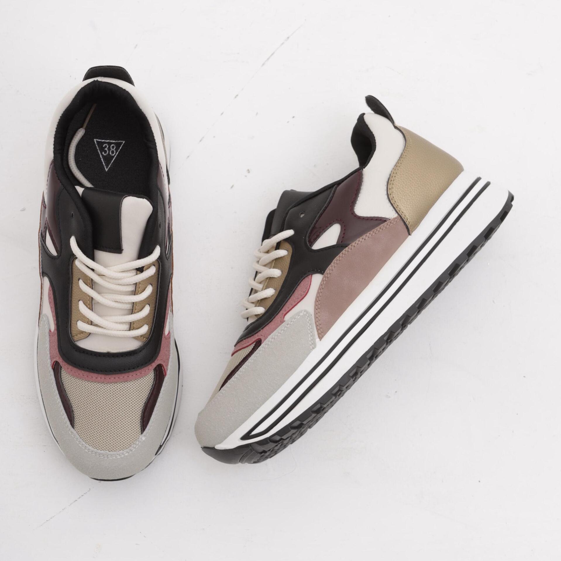 SNEAKERS CHOCOLA' COLOUR BLOCK PANNA