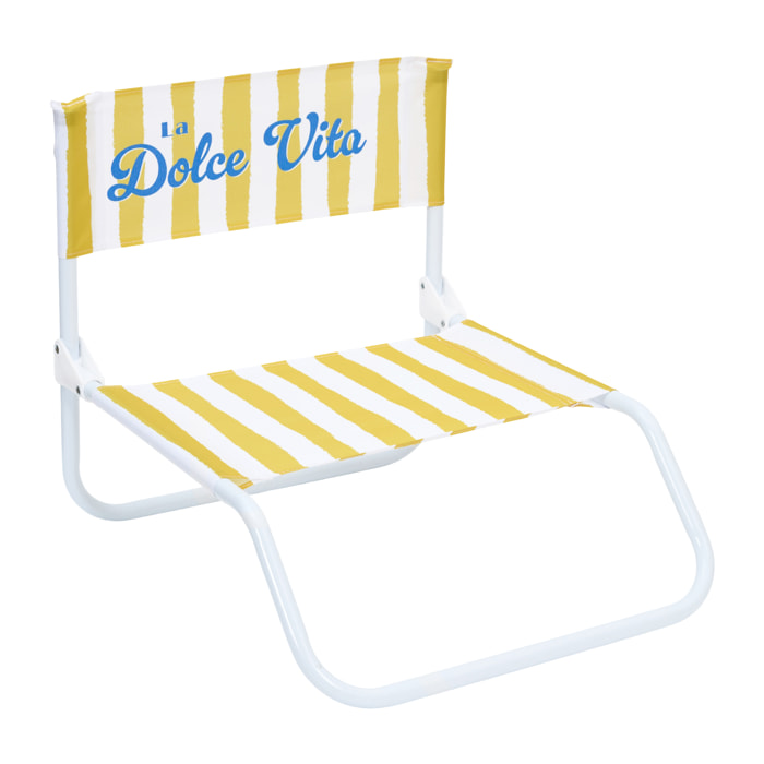 Chaise De Plage Dolce Vita Jaune - Lot De 6