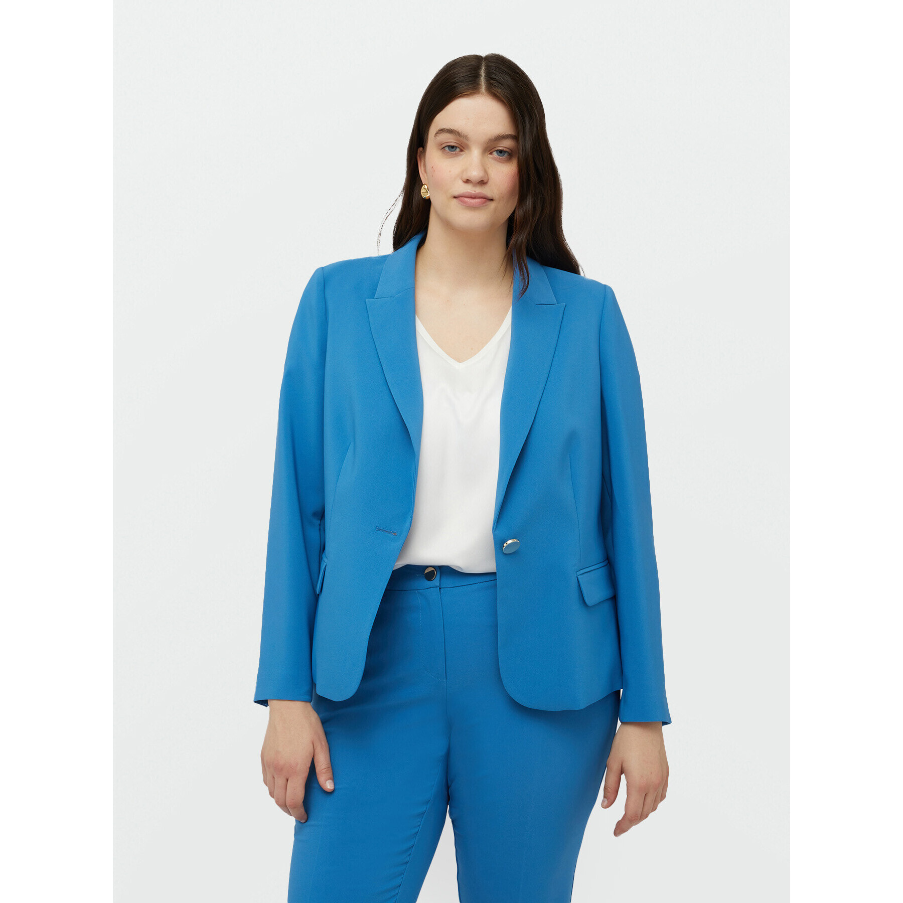 Fiorella Rubino - Blazer in tessuto crêpe - Azzurro