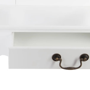 Coiffeuse "Aurell" blanc 1 tiroir