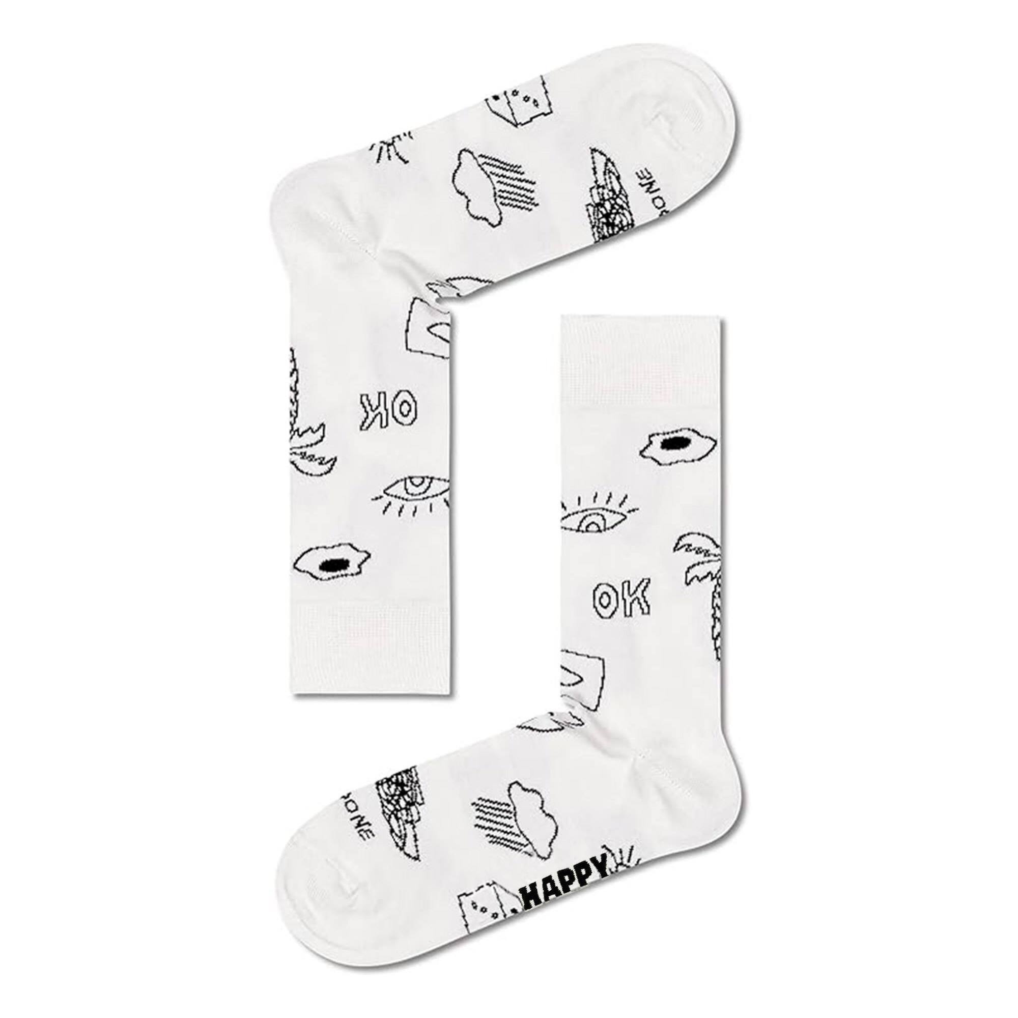 Calcetines 4-pack black & white