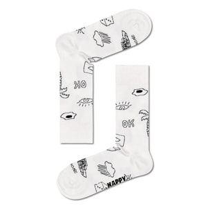 Calcetines 4-pack black & white