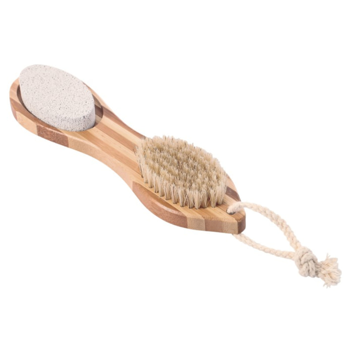 Brosse de bain pour les pieds 4 EN 1 en bois MSV