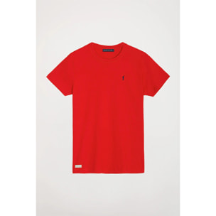 Camiseta de manga corta roja con logo Rigby Go