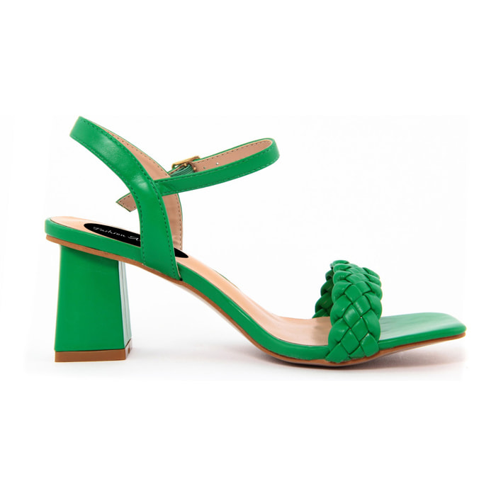 Sandali con tacco Donna colore Verde