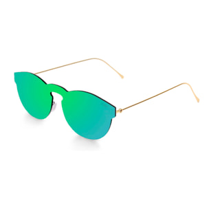 Gafas de sol OCEAN BERLIN - Plana verde con patillas metálicas doradas