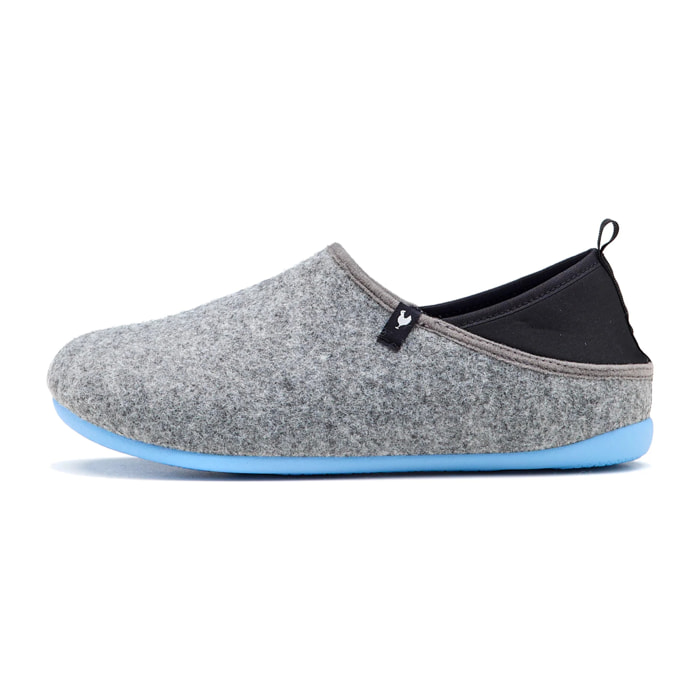 Zapatillas De Casa Lanna Dual Fit Woman Gris & Azul