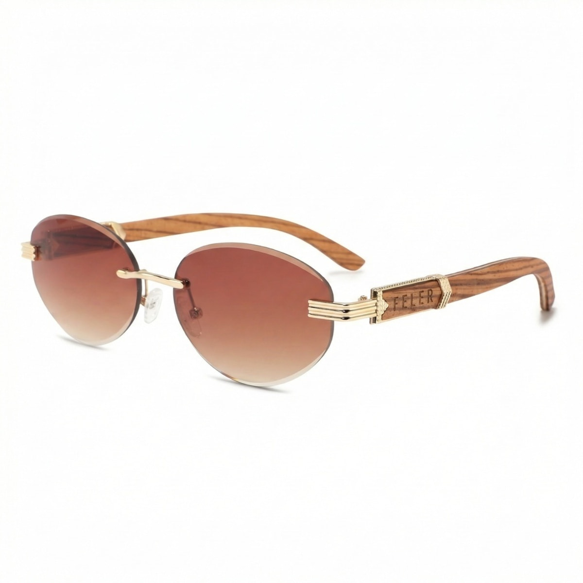 Gafas de Sol Feler 1820-2 Polarizadas de Madera Unisex 57 mm