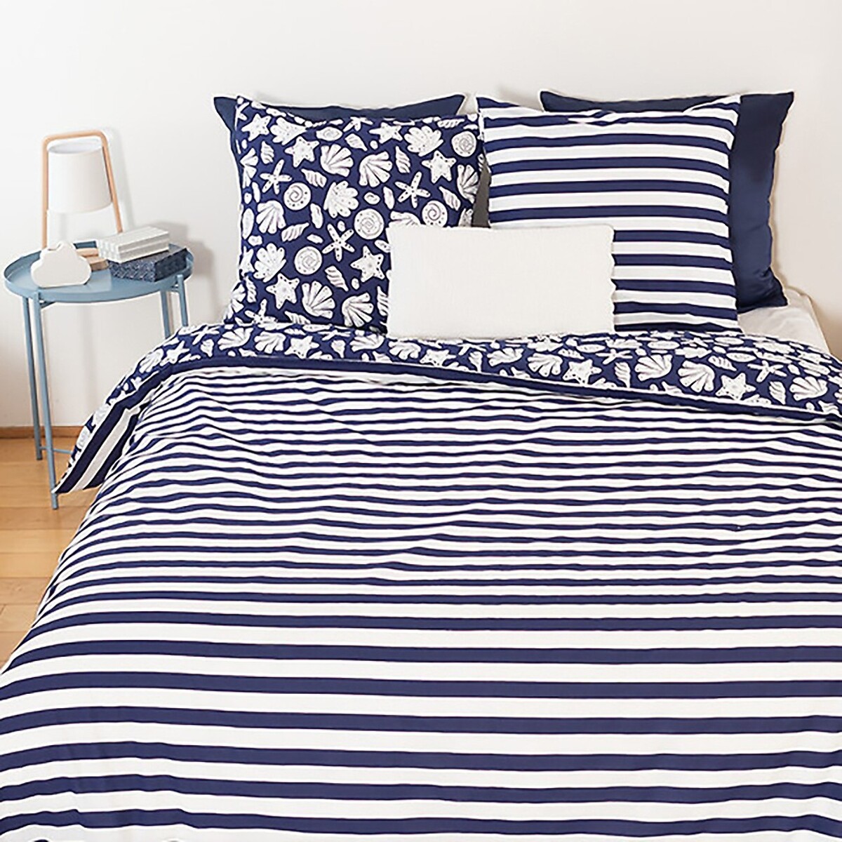 Parure Housse De Couette 3pcs 100% Coton 57 Fils Capri