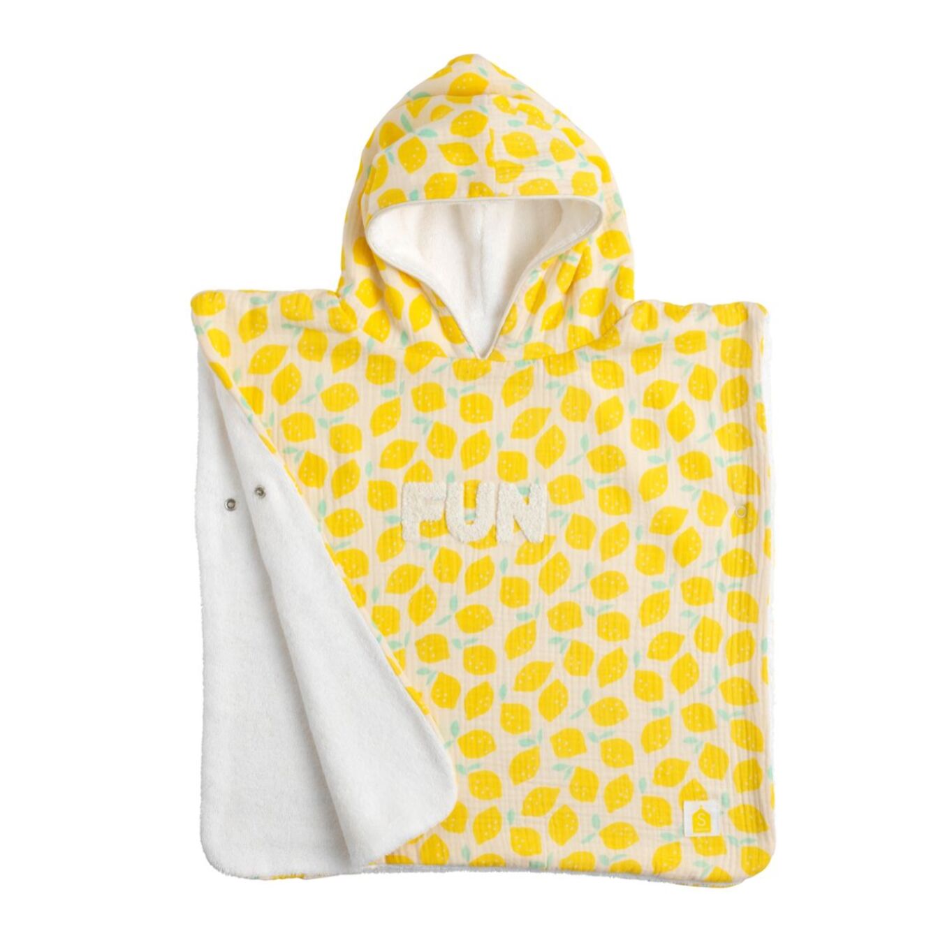 Poncho de bain bébé en coton