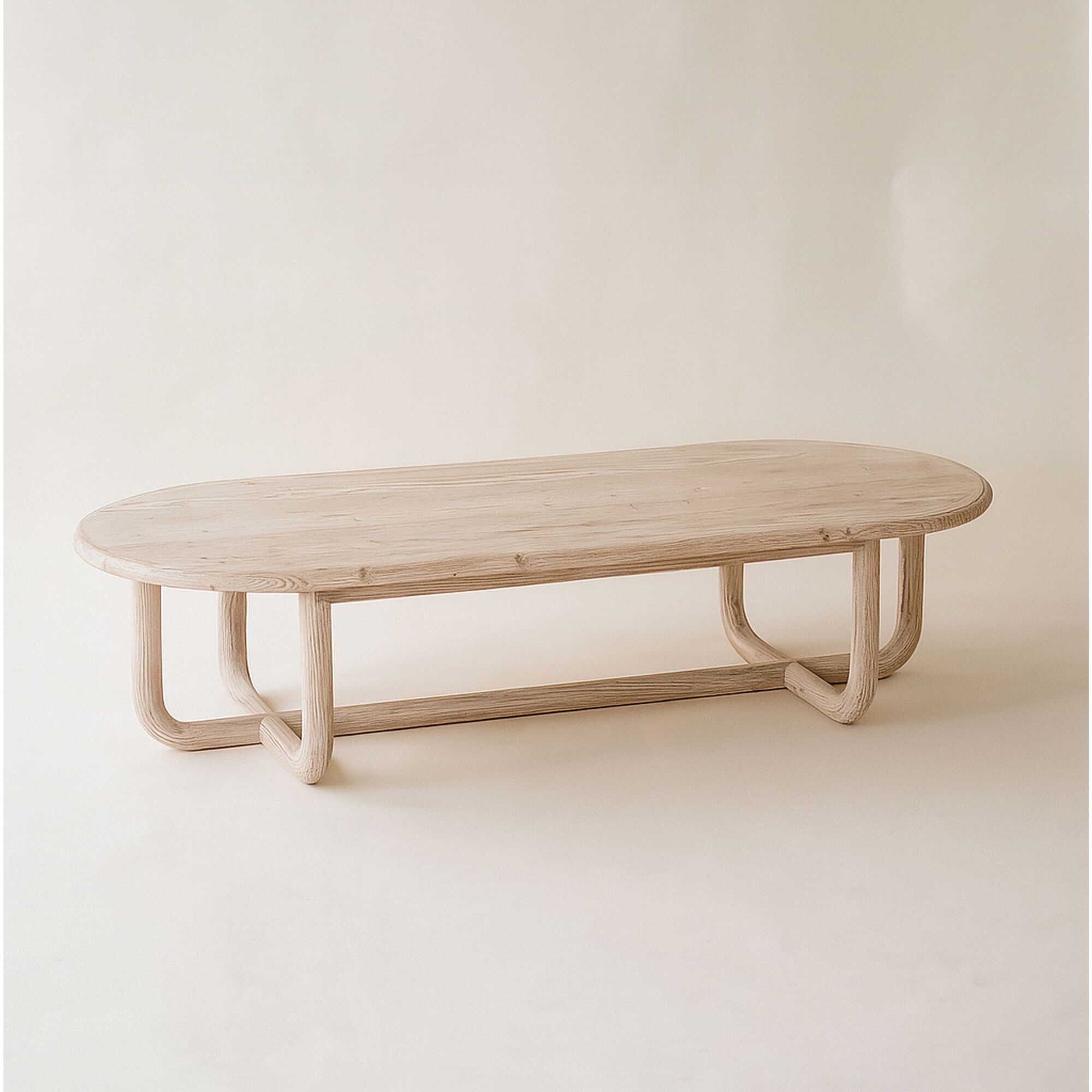 Table basse en pin recyclé KRISTEN