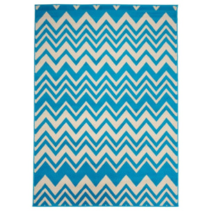 Tapis salon LYN1 Bleu 140x200 Fait en Europe Exclusivité BAË DÉCO
