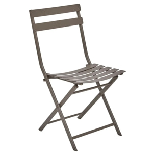 Chaise de jardin empilable Greensboro café