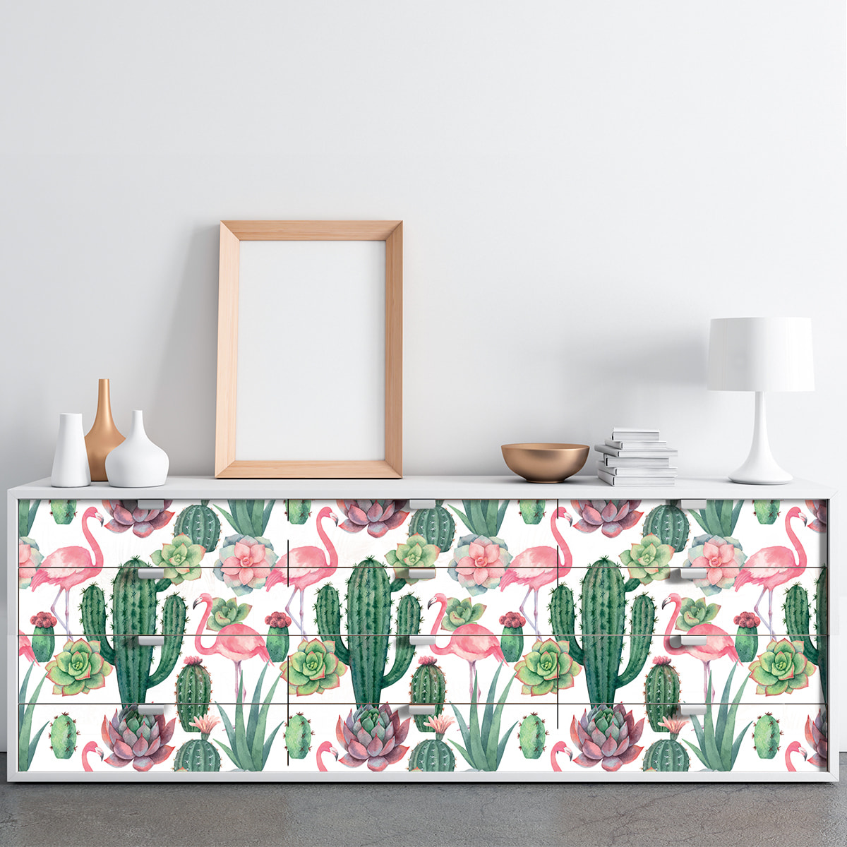 Sticker meuble tropical daisuke 60 x 90 cm