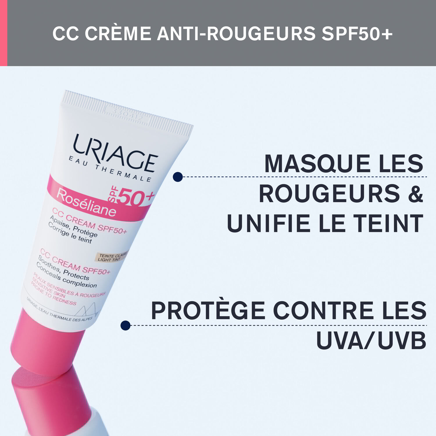 TOLEDERM - CC Cream Soin teinté anti-rougeurs SPF50+ 40ml
