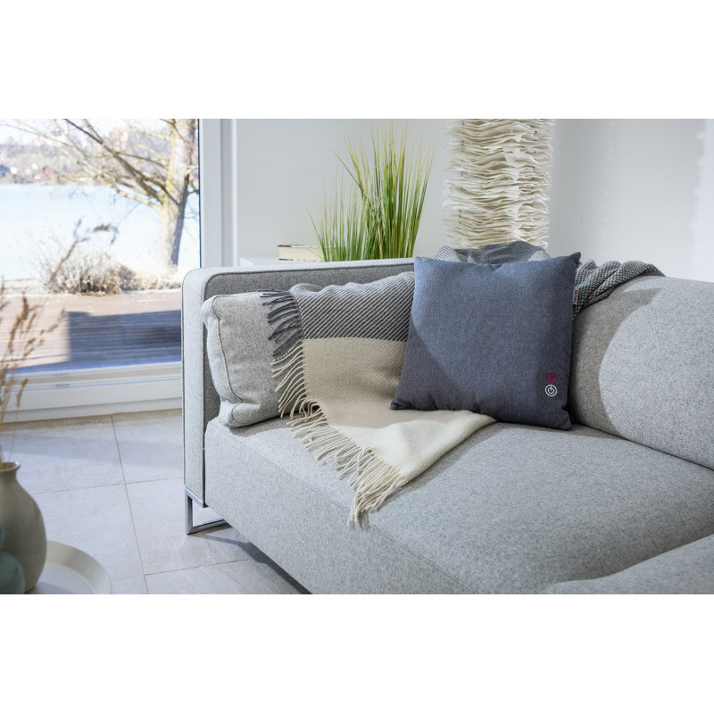 Coussin de massage shiatsu - 4 têtes - Chauffant - Housse lavable