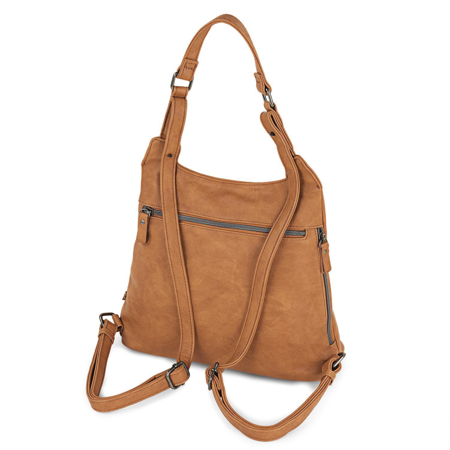 Bolso Mochila Mujer Lois Redwood Camel