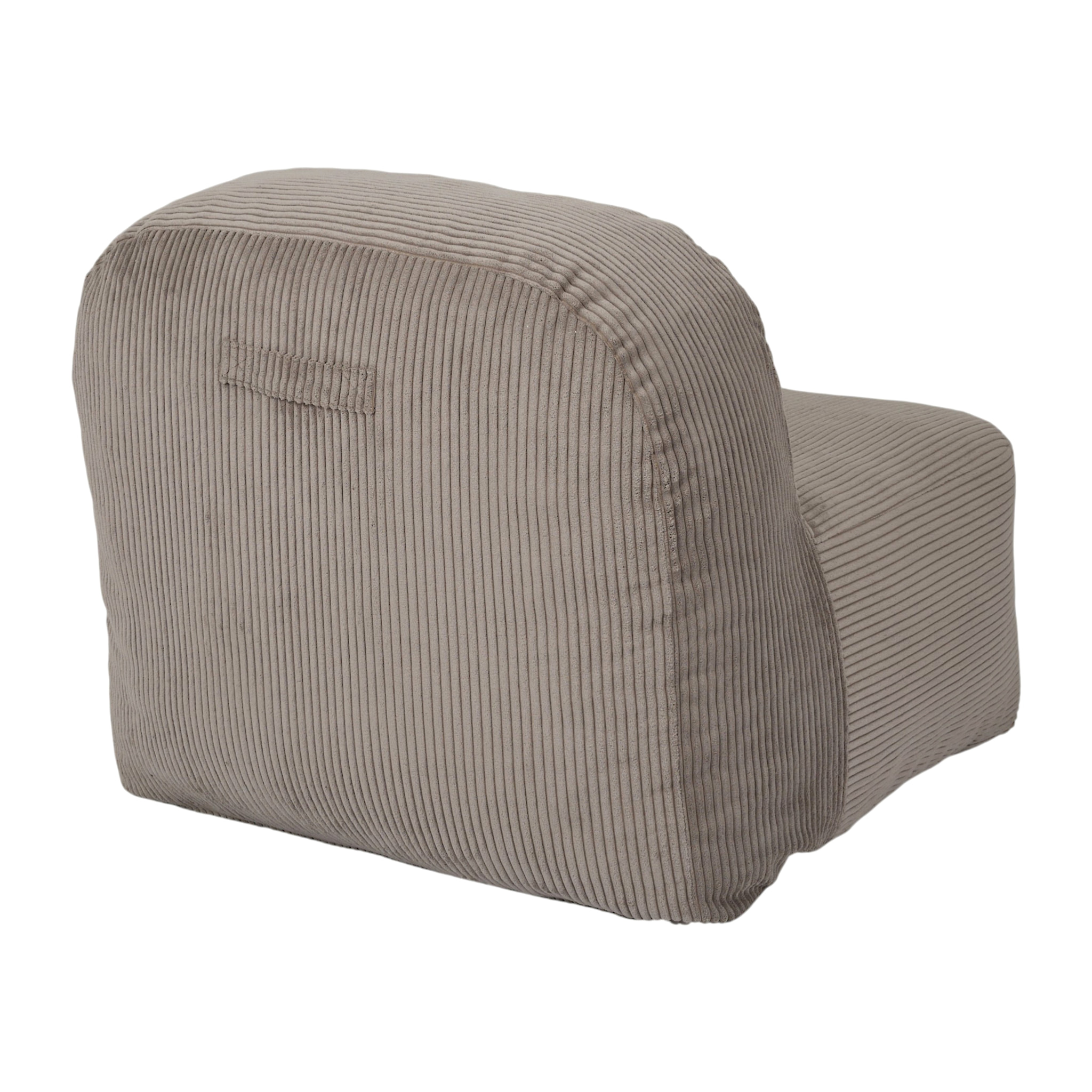 Fauteuil - HOME DECO FACTORY - Scott - Compact - Côtelé - Taupe