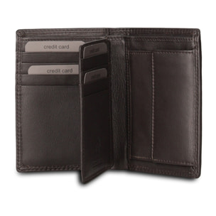 Portafoglio uomo vera pelle - Modello Astrea Prime - Casual - 9.0 x 13.0 x 2.0 cm