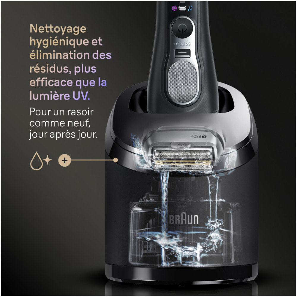 Braun Series 9 PRO+, Rasoir Électrique, Pro SensoAdapt, Station SmartCare, 9660CC