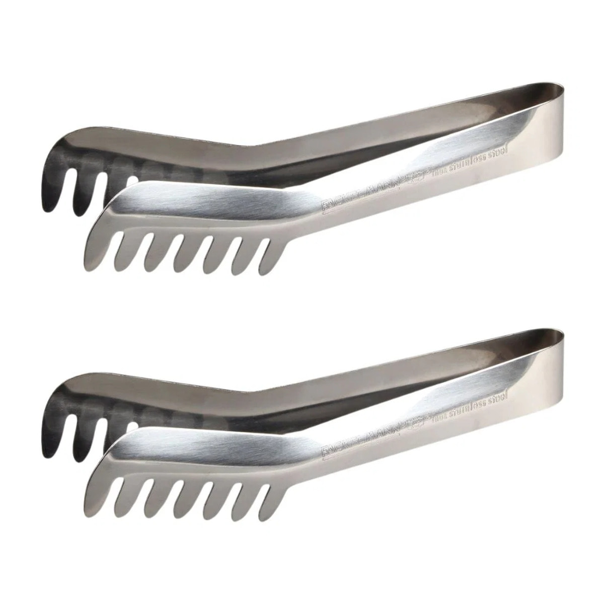 Ensemble de 2 Pinces à spaghettis, de cuisine en Acier inoxydable 19 cm Fackelmann
