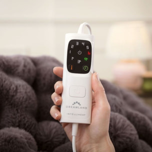 Couverture chauffante DREAMLAND HYGGE DAYS CLOUDY GRIS 6T 160X120