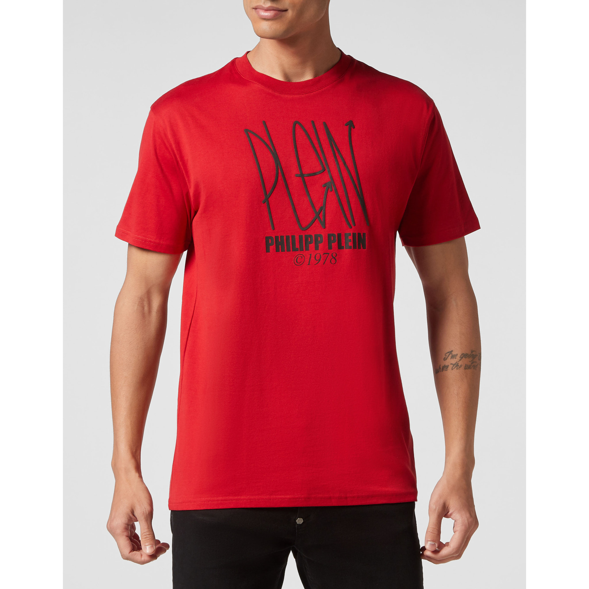 PHILIPP PLEIN Camiseta Cuello Redondo SKULL