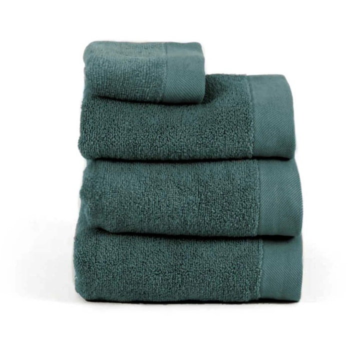 Toalla de baño 400gr doble rizo verde menta