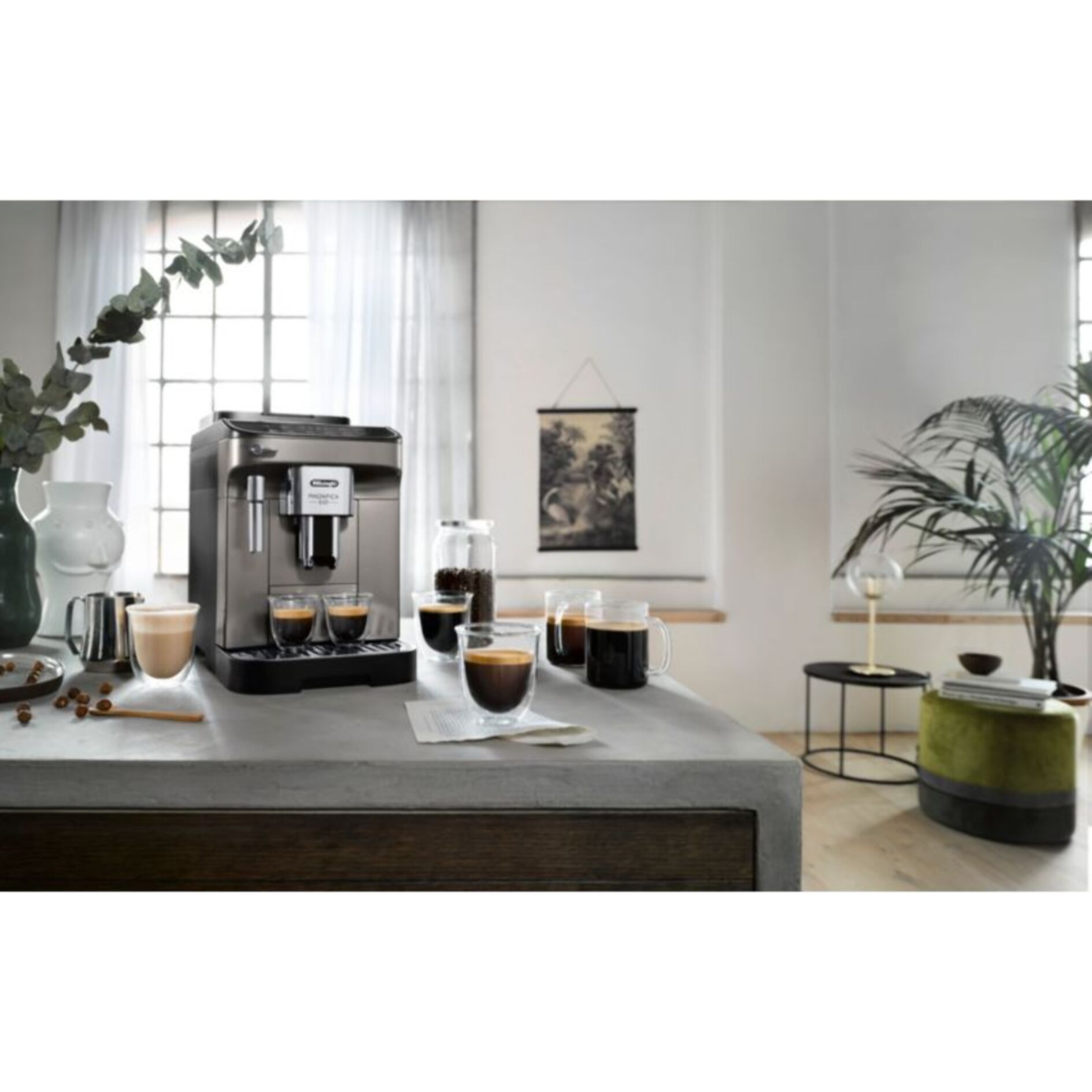 Expresso Broyeur DELONGHI Magnifica Evo FEB2942.TB titanium