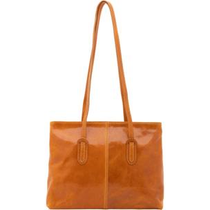 Borsa a spalla da donna - Modello Iduna Lux - Vera pelle - 35.0 x 26.0 x 12.0 cm
