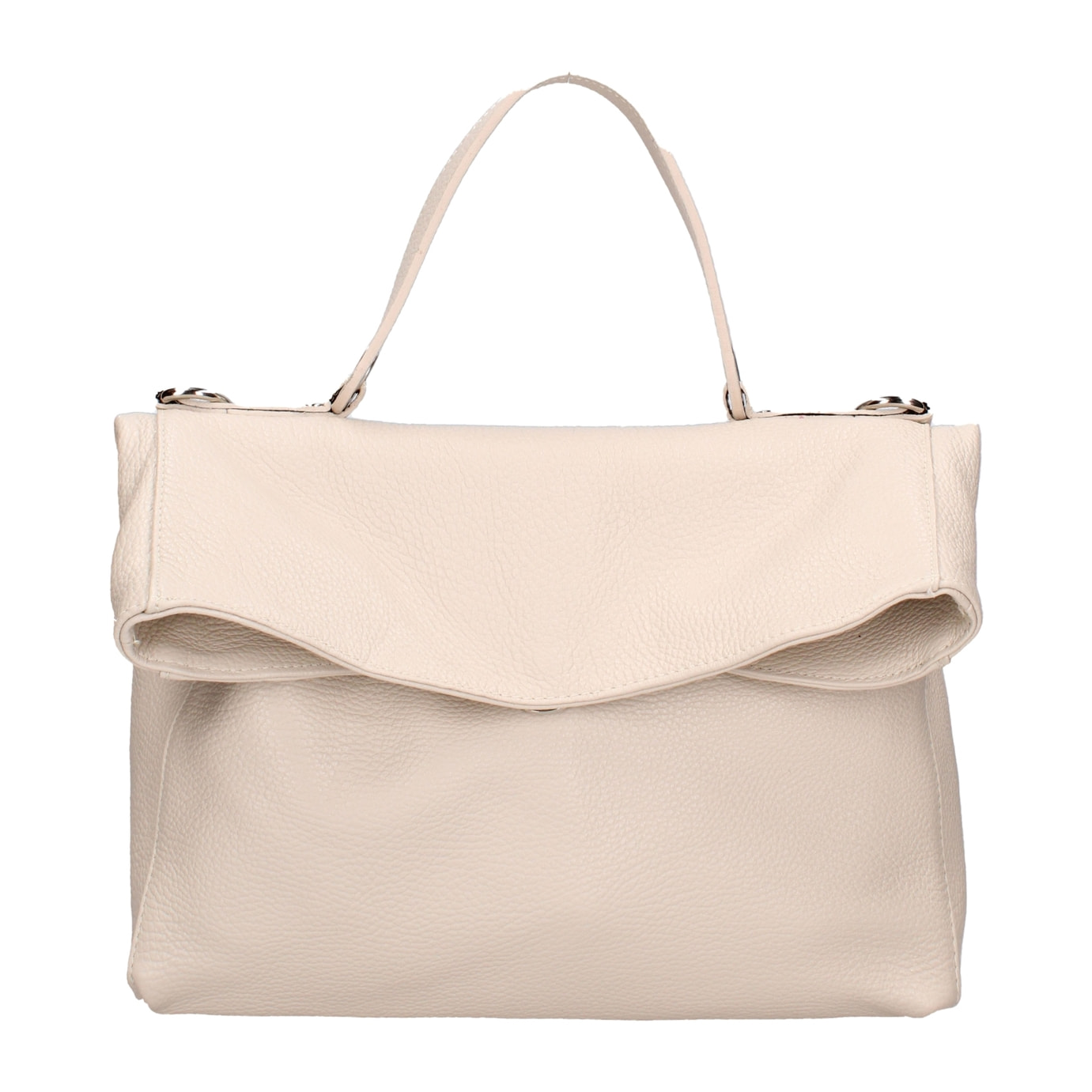 Borsa a spalla convertibile in zaino da donna In Vera pelle Made in Italy 34x21x12 cm