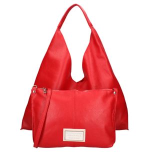 Borsa a sacca da donna In Vera pelle Made in Italy 46x30x12 cm