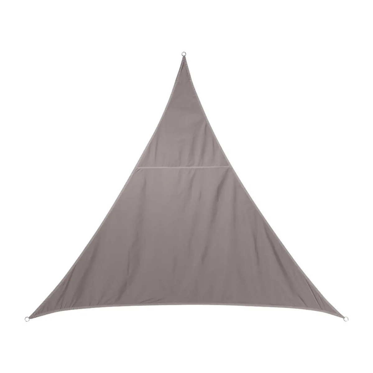 Voile d'ombrage triangulaire "Curacao" taupe 3x3x3m en polyester
