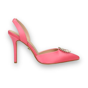 Décolleté sling back Donna Tata Italia Rosso
