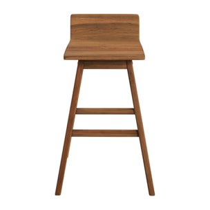 Chaise de bar en bois de teck 72,5 cm - Greta