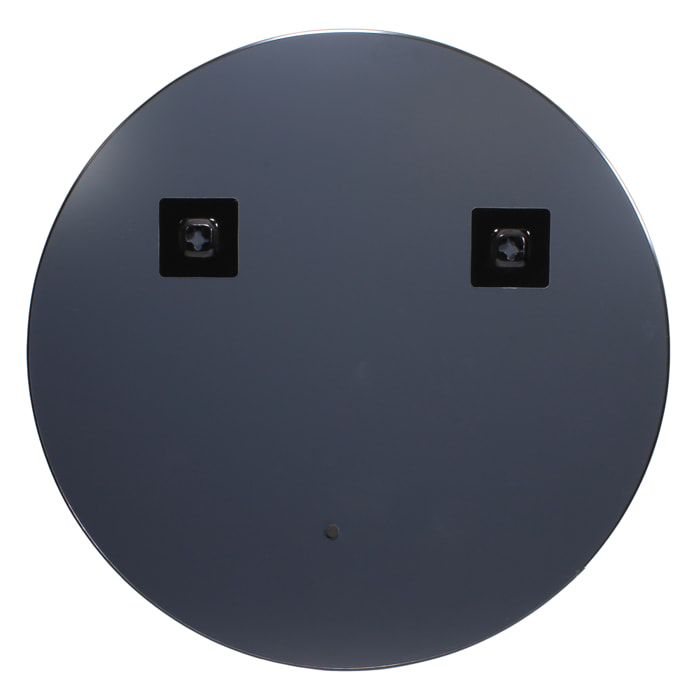 Miroir Extra Plat Rond 55cm M6 Noir