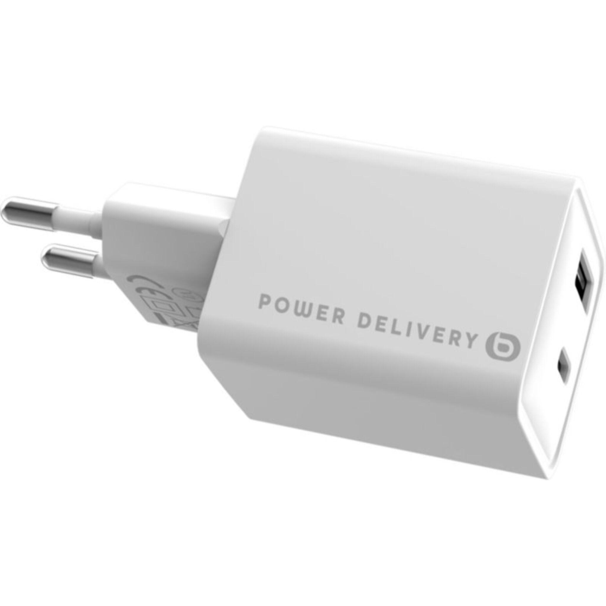 Chargeur ESSENTIELB 32W charge rapide USB-A  / USB-C Blanc
