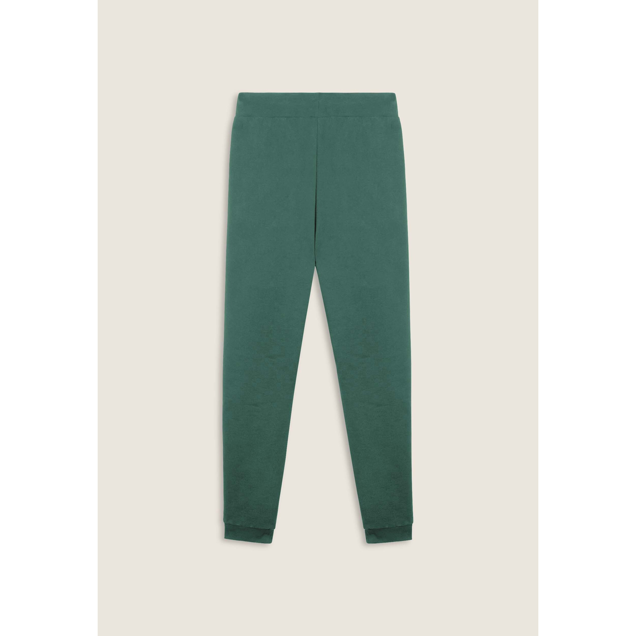 Pantaloni in felpa con fondo a polsino e dettagli rigati